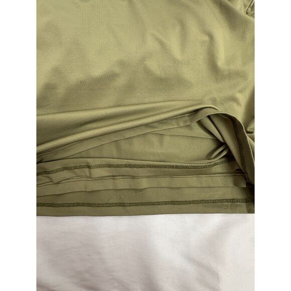 STNDRD Olive Green Asymmetrical Bodycon Dress Size M Cutout Sexy Date Going Out - Picture 6 of 10